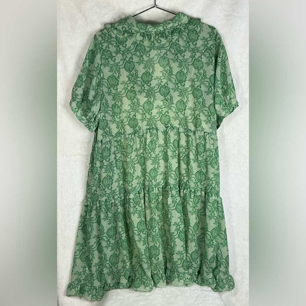 J. Crew Green Lace Midi Dress - Picture 7 of 8